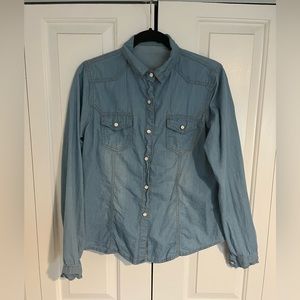 Denim button up shirt